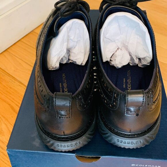 COPY - Cole Haan Men's Grand Evolution Wingtip SHRTW- Black Size 11.5 - Picture 15 of 16